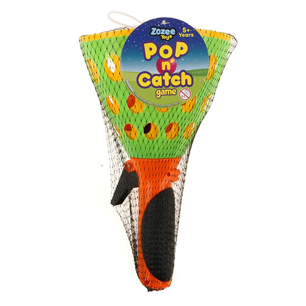 Sporting Pop n Catch Game with 3 Balls 2 Styles