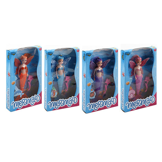 Mermaid Doll – 4 Colours | Magical Children's Toy Figurine