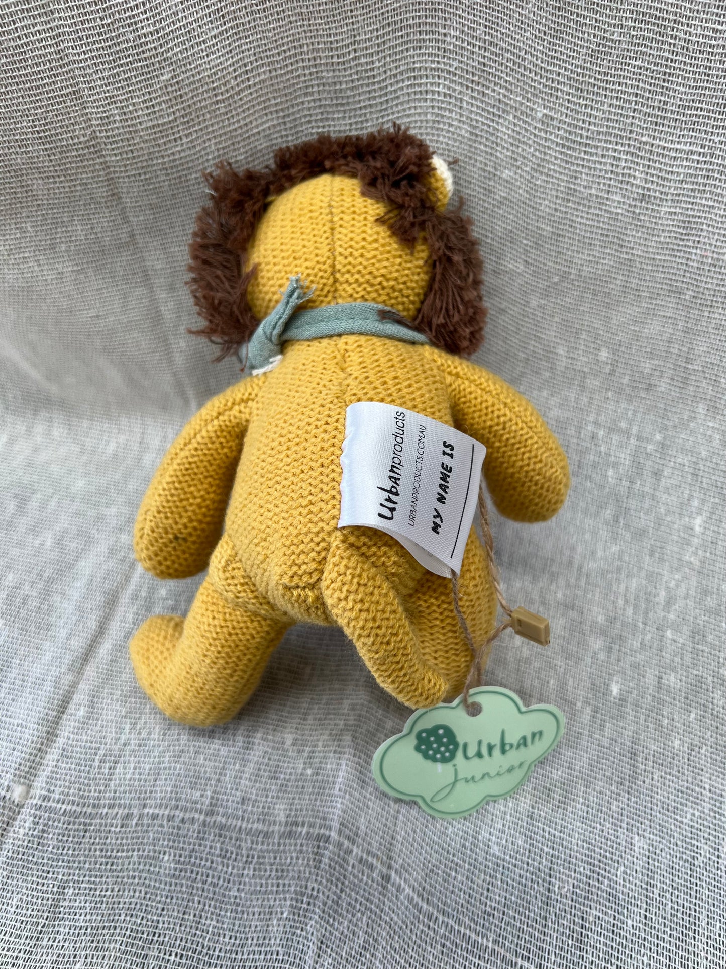 Premium Soft Knit Mustard Lion Stuffed Animal