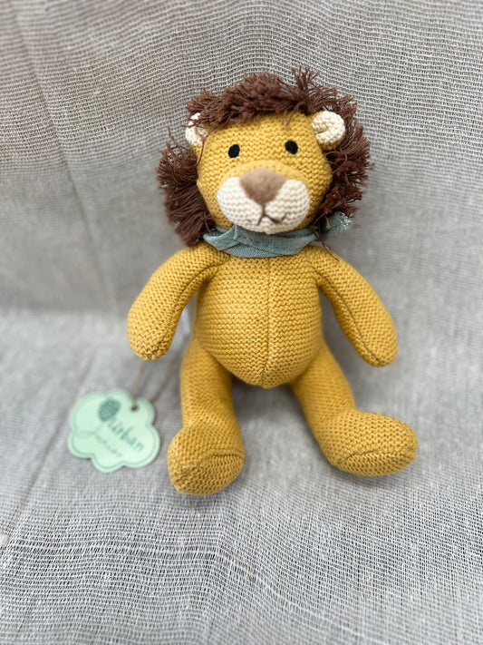 Premium Soft Knit Mustard Lion Stuffed Animal