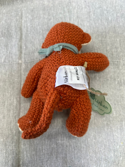 Premium Soft Knit Red Monkey Stuffed Animal