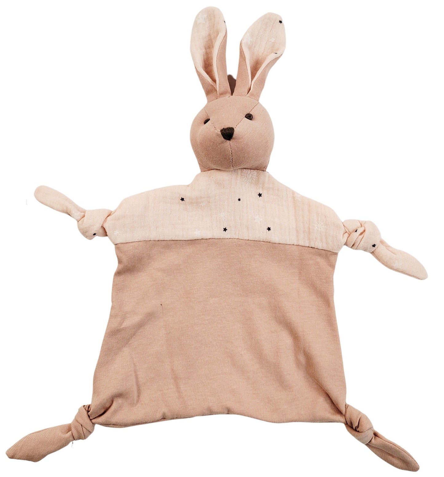 Grey Muslin Bunny Comforter – Soothing Baby Sleep Essential